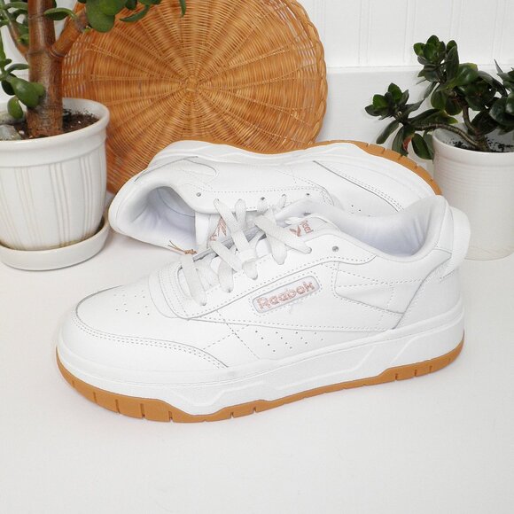 Reebok Shoes - NEW Reebok Club Double C White Sneakers Sz. 8.5 Madewell Anthropologie
